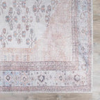 Washable Area Rug in Traditional Medallion Style, Machine Woven