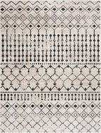 Washable Area Rug in Transitional Bohemian Style, Low Pile 100%