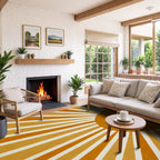 Washable Boho Rainbow Rug