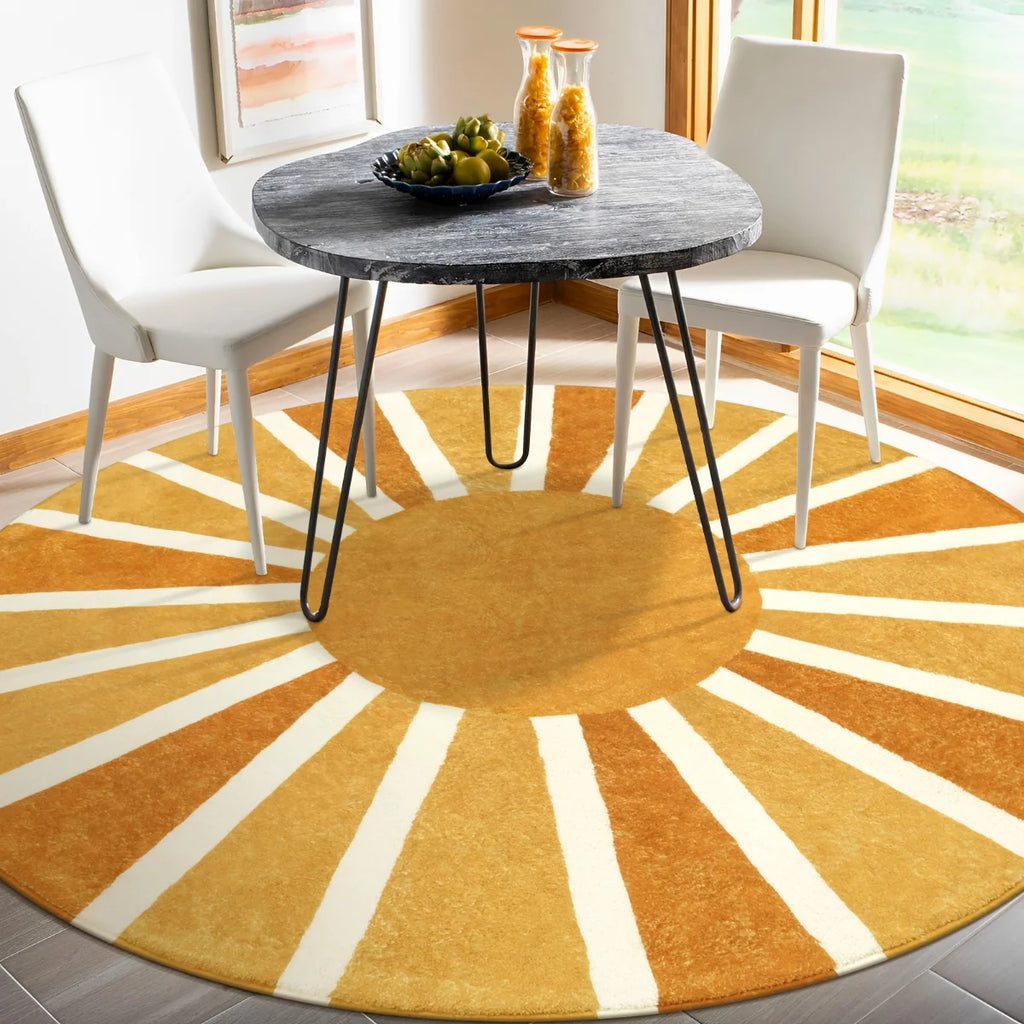 Washable Boho Rainbow Rug