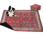 Washable Pet Mat 2-Pack with Leak-Proof Floor Protection in Two Sizes and Three Color Designs