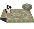 Washable Pet Mat 2-Pack with Leak-Proof Floor Protection in Two Sizes and Three Color Designs