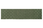 Washable Sage Green Geometric Rug, Recycled Polyester Medium-Pile Basketweave Design in Multiple Sizes