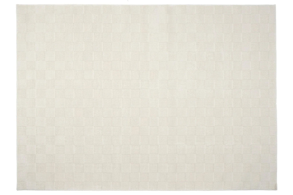 Washable Sage Green Geometric Rug, Recycled Polyester Medium-Pile Basketweave Design in Multiple Sizes