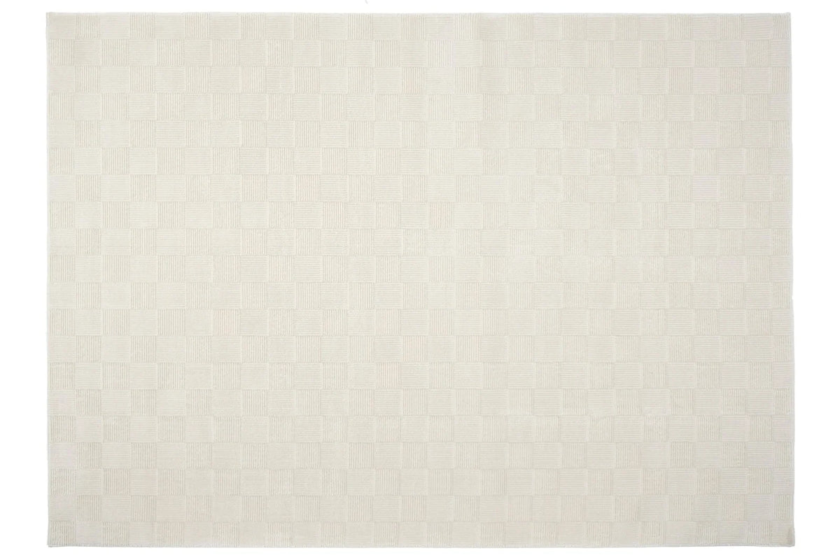 Washable Sage Green Geometric Rug, Recycled Polyester Medium-Pile Basketweave Design in Multiple Sizes