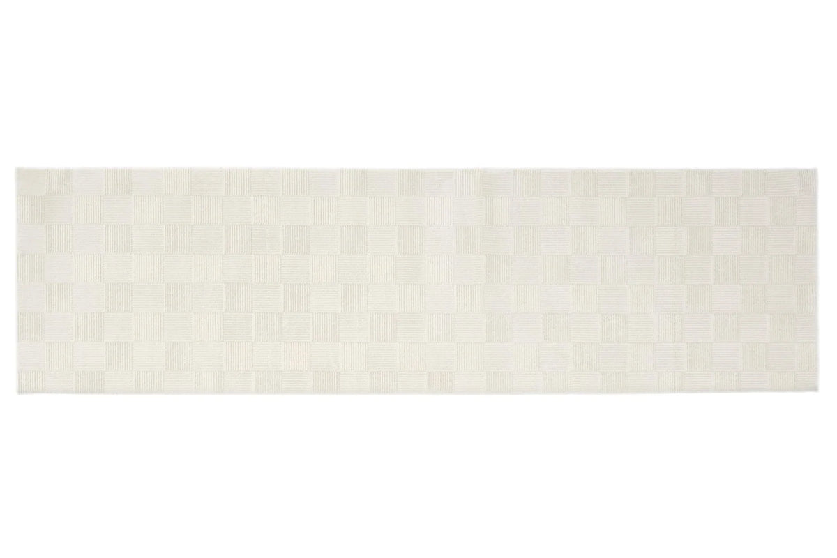 Washable Sage Green Geometric Rug, Recycled Polyester Medium-Pile Basketweave Design in Multiple Sizes