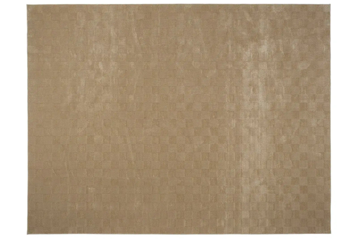 Washable Sage Green Geometric Rug, Recycled Polyester Medium-Pile Basketweave Design in Multiple Sizes