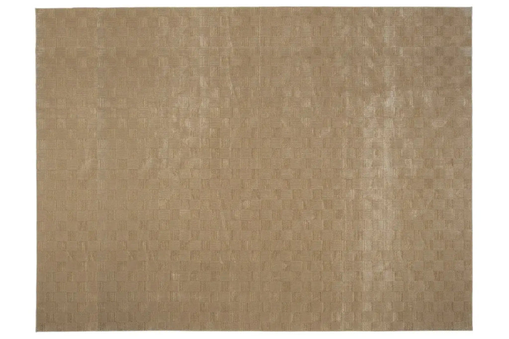 Washable Sage Green Geometric Rug, Recycled Polyester Medium-Pile Basketweave Design in Multiple Sizes