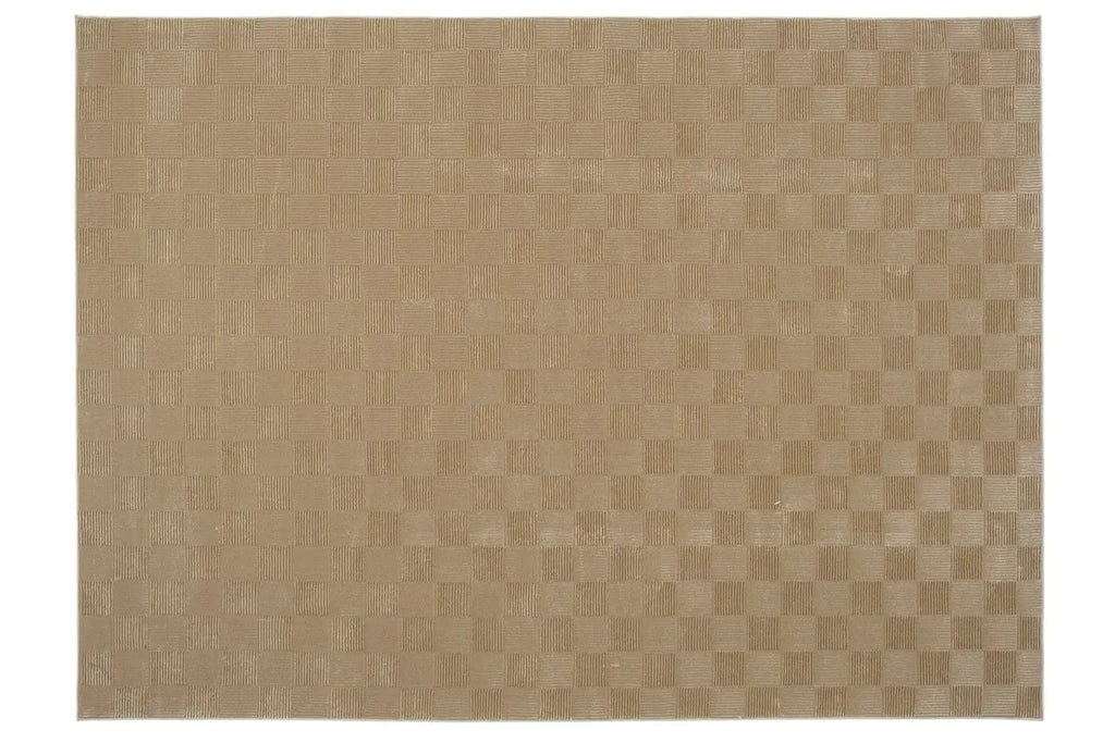 Washable Sage Green Geometric Rug, Recycled Polyester Medium-Pile Basketweave Design in Multiple Sizes