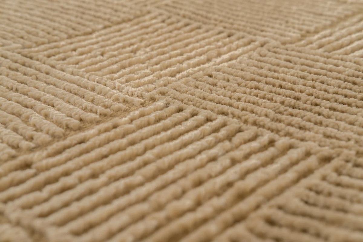 Washable Sage Green Geometric Rug, Recycled Polyester Medium-Pile Basketweave Design in Multiple Sizes