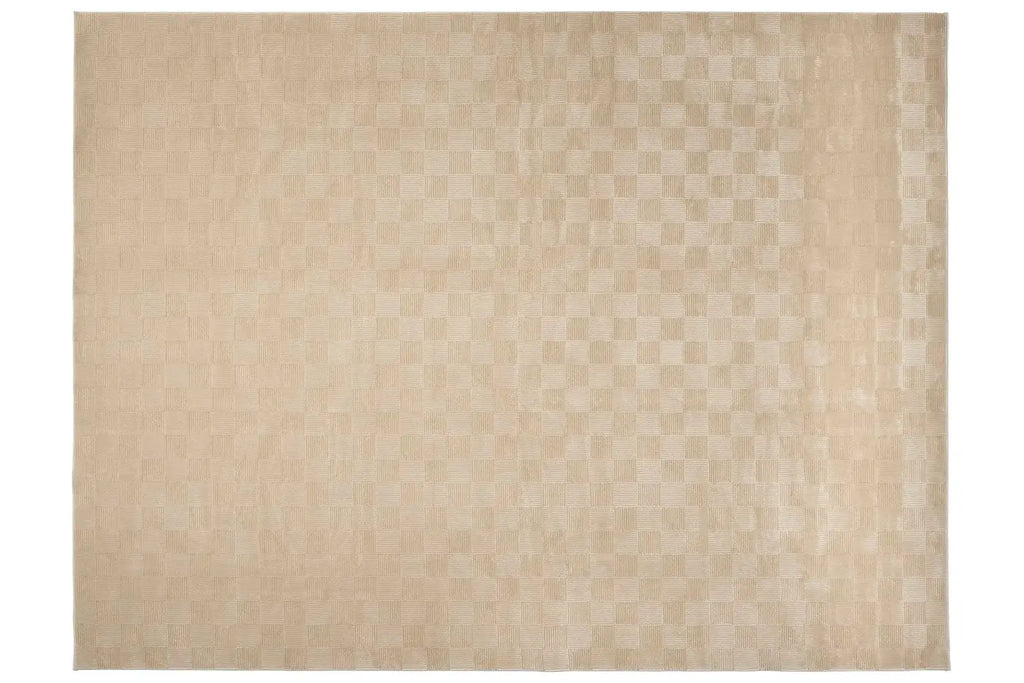 Washable Sage Green Geometric Rug, Recycled Polyester Medium-Pile Basketweave Design in Multiple Sizes