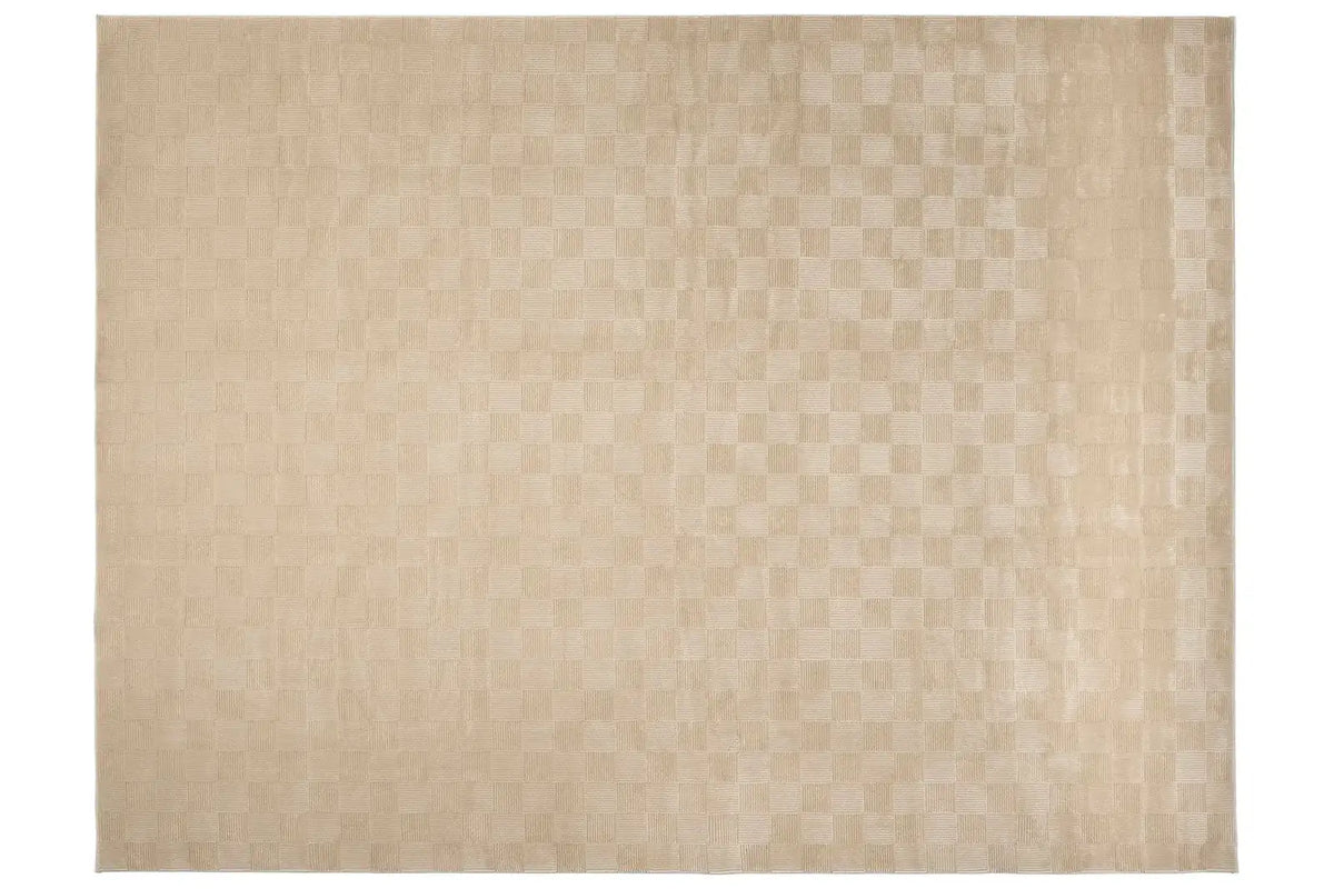 Washable Sage Green Geometric Rug, Recycled Polyester Medium-Pile Basketweave Design in Multiple Sizes