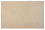 Washable Sage Green Geometric Rug, Recycled Polyester Medium-Pile Basketweave Design in Multiple Sizes