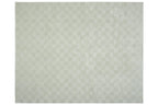 Washable Sage Green Geometric Rug, Recycled Polyester Medium-Pile Basketweave Design in Multiple Sizes