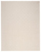 Washable Sage Green Geometric Rug, Recycled Polyester Medium-Pile Basketweave Design in Multiple Sizes