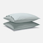Washed Classic Percale Pillowcase Set in Cotton with Envelope Closures, Standard or King Sizes and Relaxed Stripe
