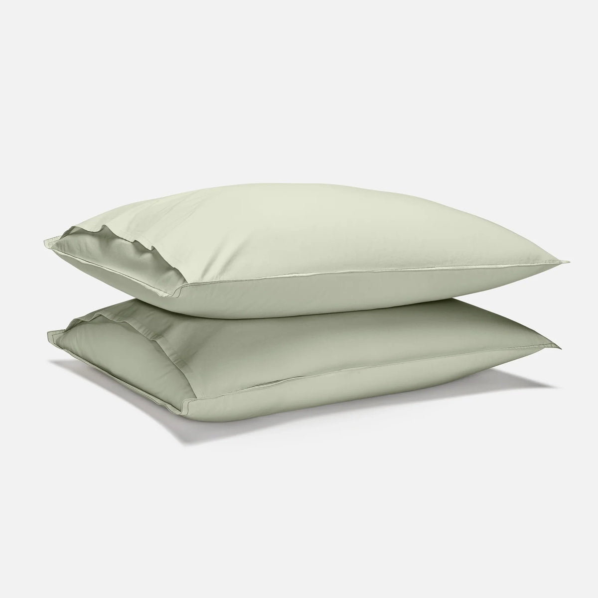 Washed Classic Percale Pillowcase Set in Cotton with Envelope Closures, Standard or King Sizes and Relaxed Stripe
