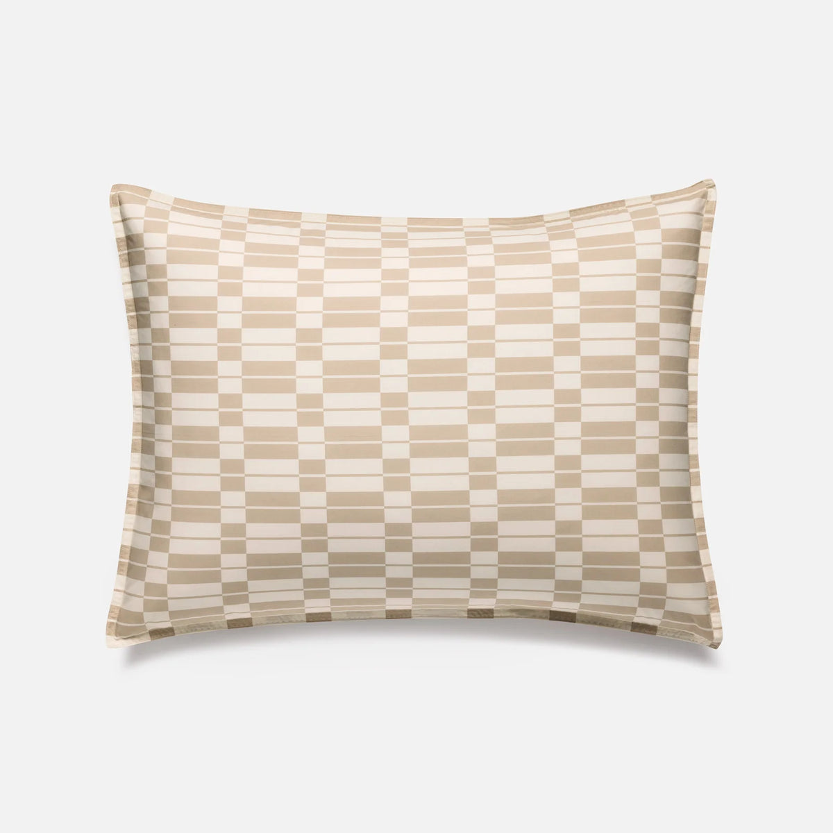 Washed Classic Percale Pillowcase Set in Cotton with Envelope Closures, Standard or King Sizes and Relaxed Stripe