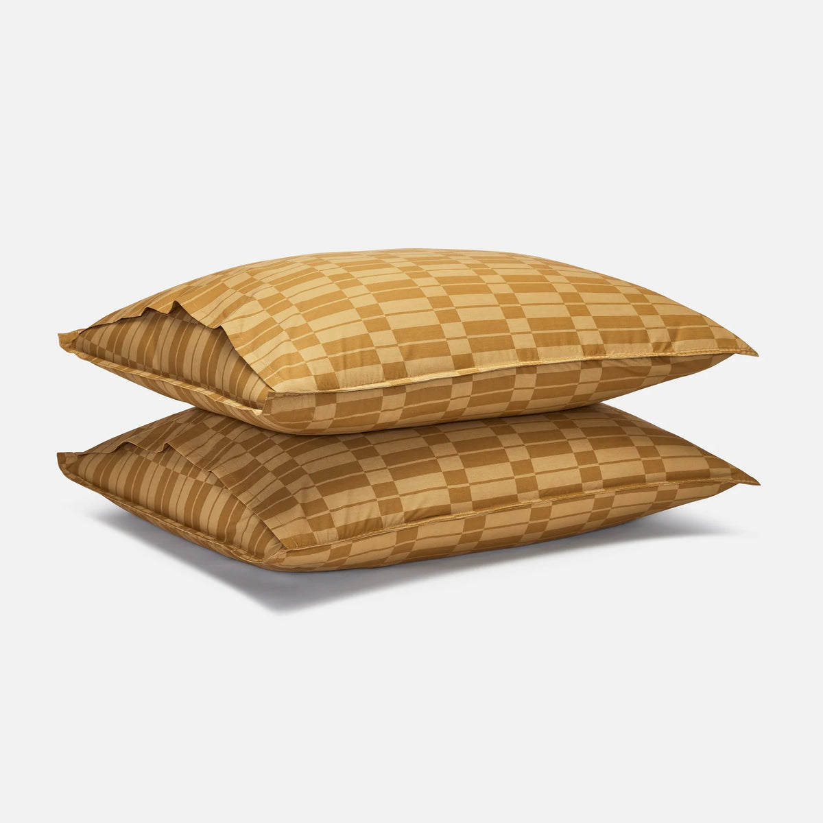 Washed Classic Percale Pillowcase Set in Cotton with Envelope Closures, Standard or King Sizes and Relaxed Stripe
