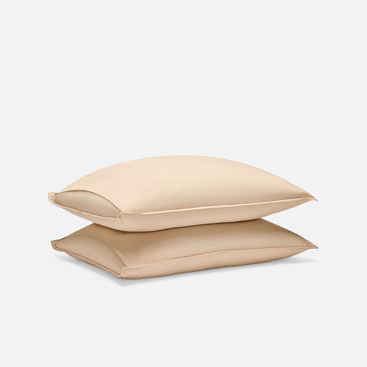 Washed Classic Percale Pillowcase Set in Cotton with Envelope Closures, Standard or King Sizes and Relaxed Stripe