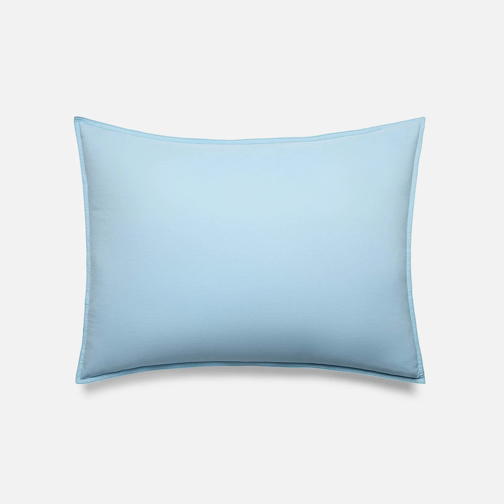 Washed Classic Percale Pillowcase Set in Cotton with Envelope Closures, Standard or King Sizes and Relaxed Stripe