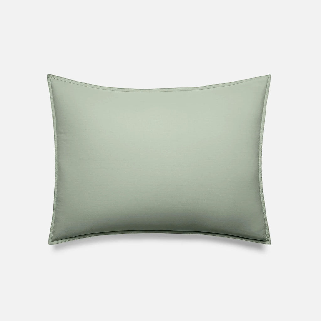 Washed Classic Percale Pillowcase Set in Cotton with Envelope Closures, Standard or King Sizes and Relaxed Stripe
