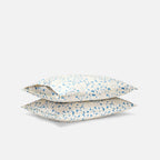 Washed Classic Percale Pillowcase Set in Cotton with Envelope Closures, Standard or King Sizes and Relaxed Stripe