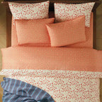 Washed Classic Percale Pillowcase Set in Cotton with Envelope Closures, Standard or King Sizes and Relaxed Stripe