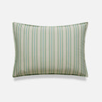Washed Classic Percale Pillowcase Set in Cotton with Envelope Closures, Standard or King Sizes and Relaxed Stripe