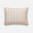Washed Classic Percale Pillowcase Set in Cotton with Envelope Closures, Standard or King Sizes and Relaxed Stripe