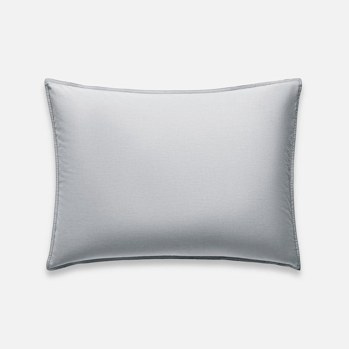 Washed Classic Percale Pillowcase Set in Cotton with Envelope Closures, Standard or King Sizes and Relaxed Stripe