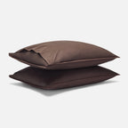 Washed Classic Percale Pillowcase Set in Cotton with Envelope Closures, Standard or King Sizes and Relaxed Stripe