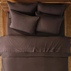 Washed Classic Percale Pillowcase Set in Cotton with Envelope Closures, Standard or King Sizes and Relaxed Stripe