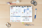 Washi Tape Set with 8 Decorative Paper Rolls in Mixed 15mm and 7mm Widths for Journals and Crafts