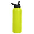 Water Bottle, Lime Green-Straw Lid