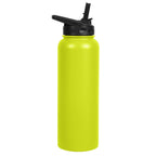 Water Bottle, Lime Green-Straw Lid