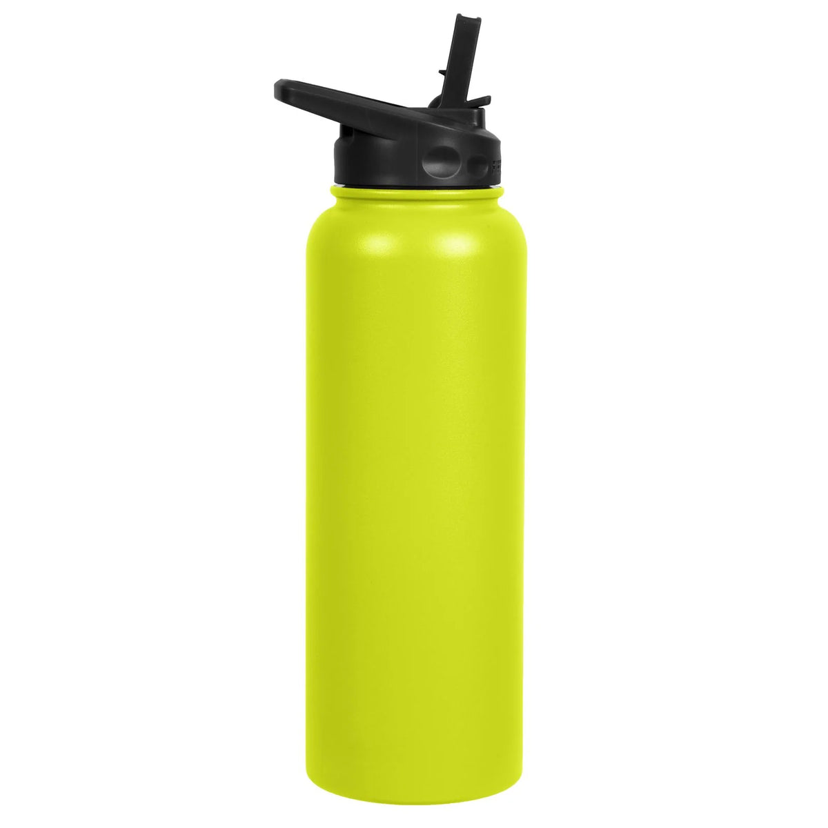 Water Bottle, Lime Green-Straw Lid