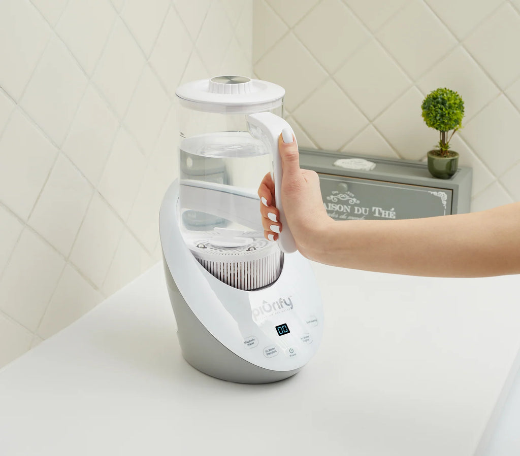 Water Hydrogenator Pitcher with Built-In Water Filtration for Home Hydration and Everyday Refrigerator Storage