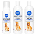 Waterless Dog Shampoo Foam with No-Rinse Cleansing, Conditioning and Two Refill Bottles for Easy Bath-Free Grooming