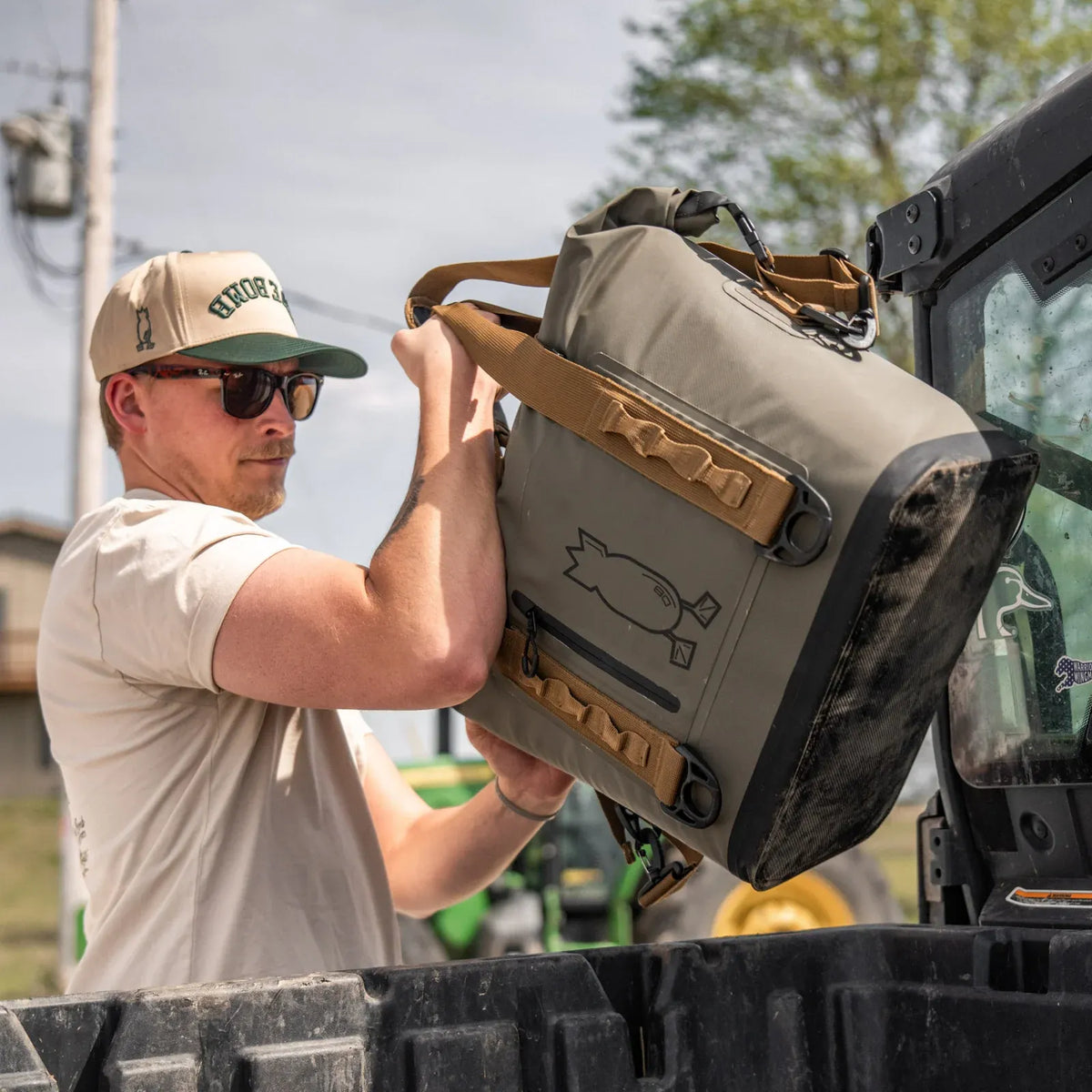 Waterproof Cooler Bag, Covert Green