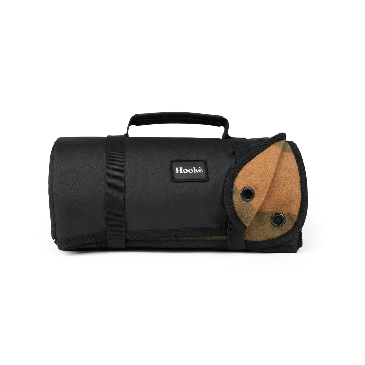 Waterproof Outdoor Blanket with Recycled Wool Flannel Interior and Roll-Up Carry Harness · Waterproof exterior for outdoor
