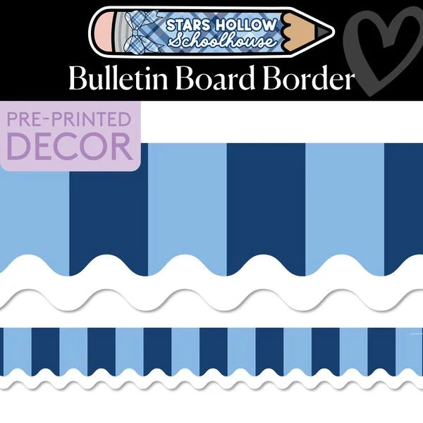Wavy Bulletin Board Border