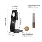 WDT Espresso Distribution Tool with Stand, 9 Needles, Dual Needle Sizes and Magnetic Mounting Points