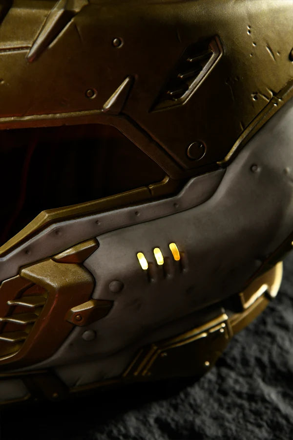 Wearable Helmet Replica in White and Gold