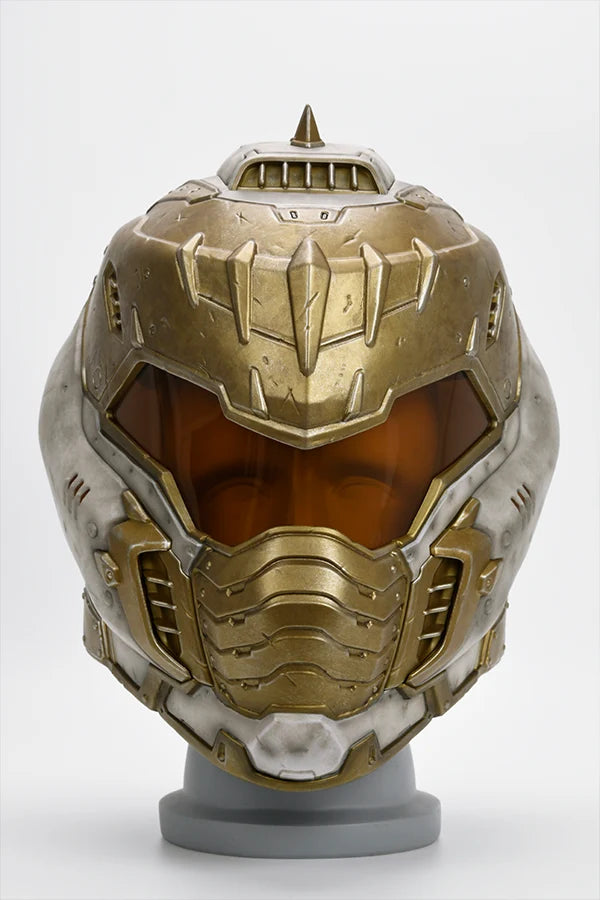 Wearable Helmet Replica in White and Gold