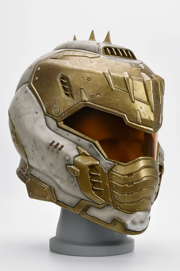 Wearable Helmet Replica in White and Gold