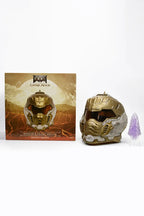 Wearable Helmet Replica in White and Gold