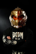 Wearable Helmet Replica in White and Gold