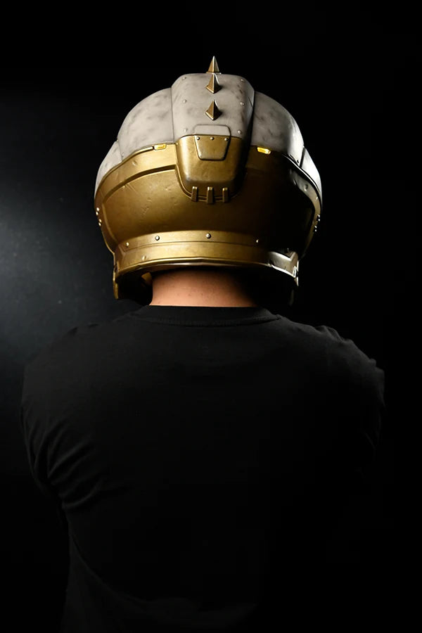 Wearable Helmet Replica in White and Gold