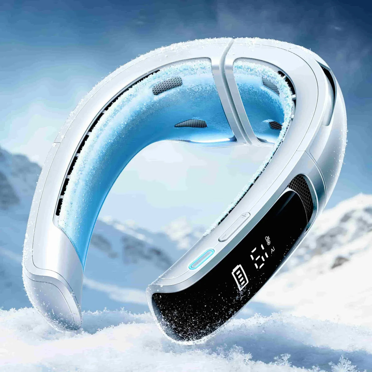 Wearable Neck Fan, White